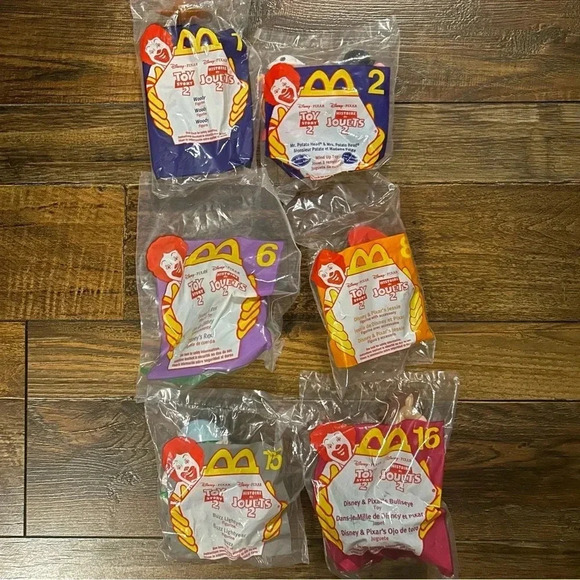 McDonald's Other - NIP Sealed Vintage 1999 Toy Story 2 McDonalds Toys (Lot of 6) Happy Meal
